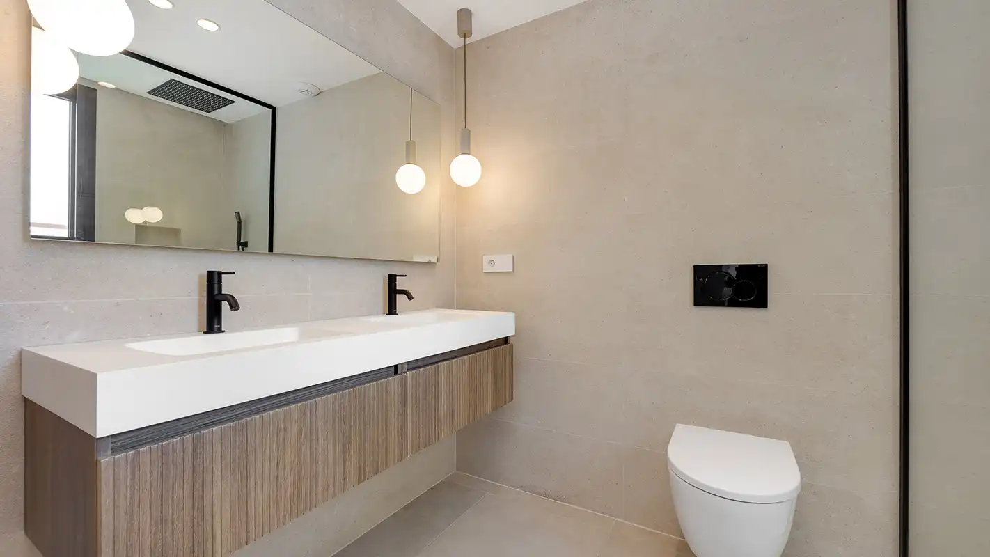 Baño de Casa o chalet en venta en Mutxamel con Aire acondicionado, Calefacción y Jardín privado