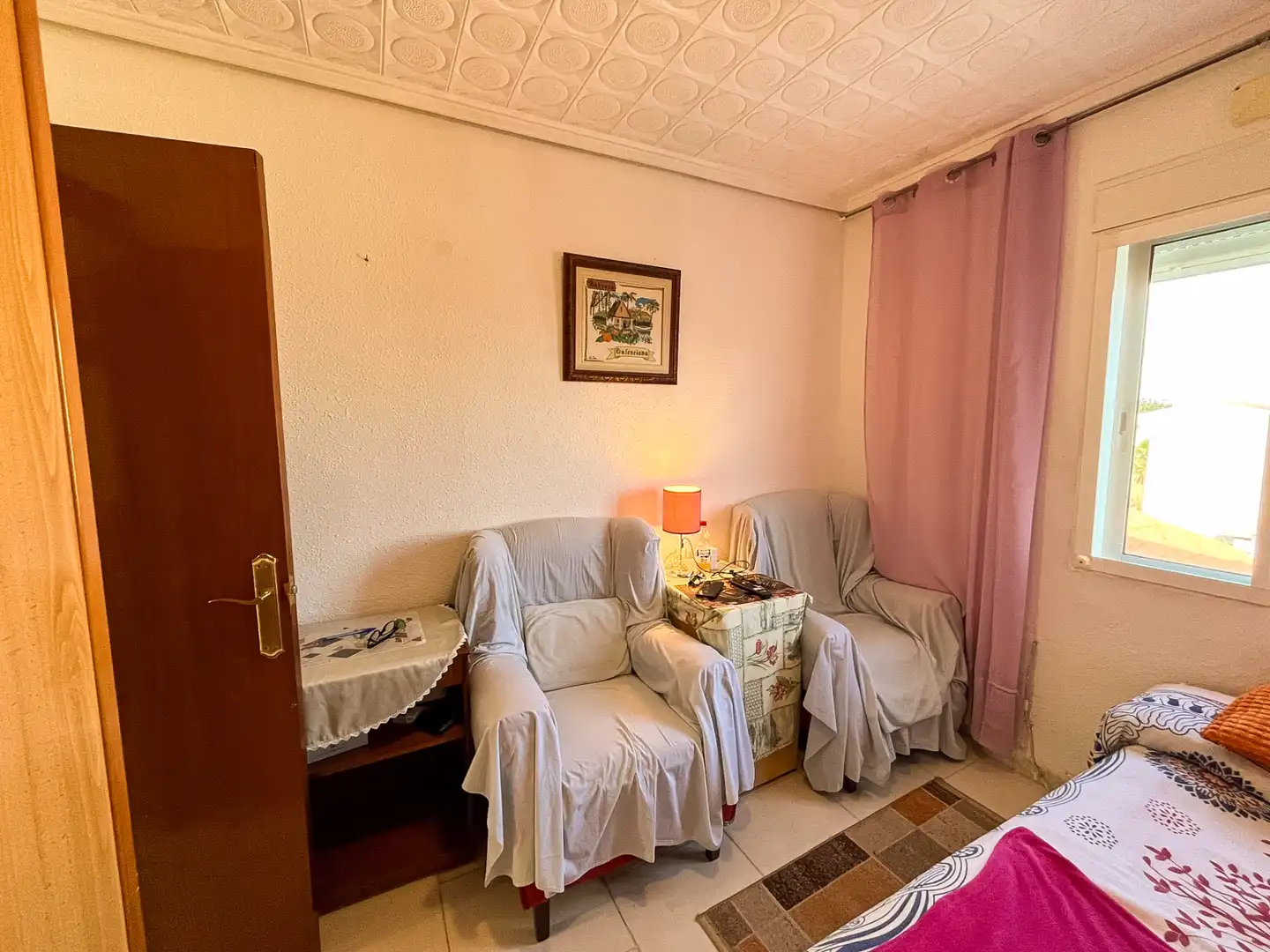 Schlafzimmer von Wohnung zum Verkauf in Sagunto / Sagunt mit Klimaanlage, Heizung und Möbliert