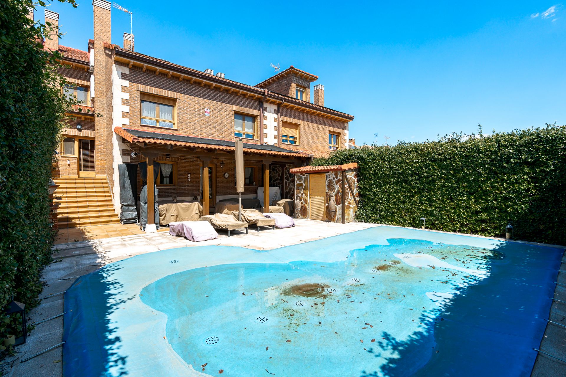 Swimming pool of Single-family semi-detached for sale in Meco  with Air Conditioner, Heating and Swimming Pool
