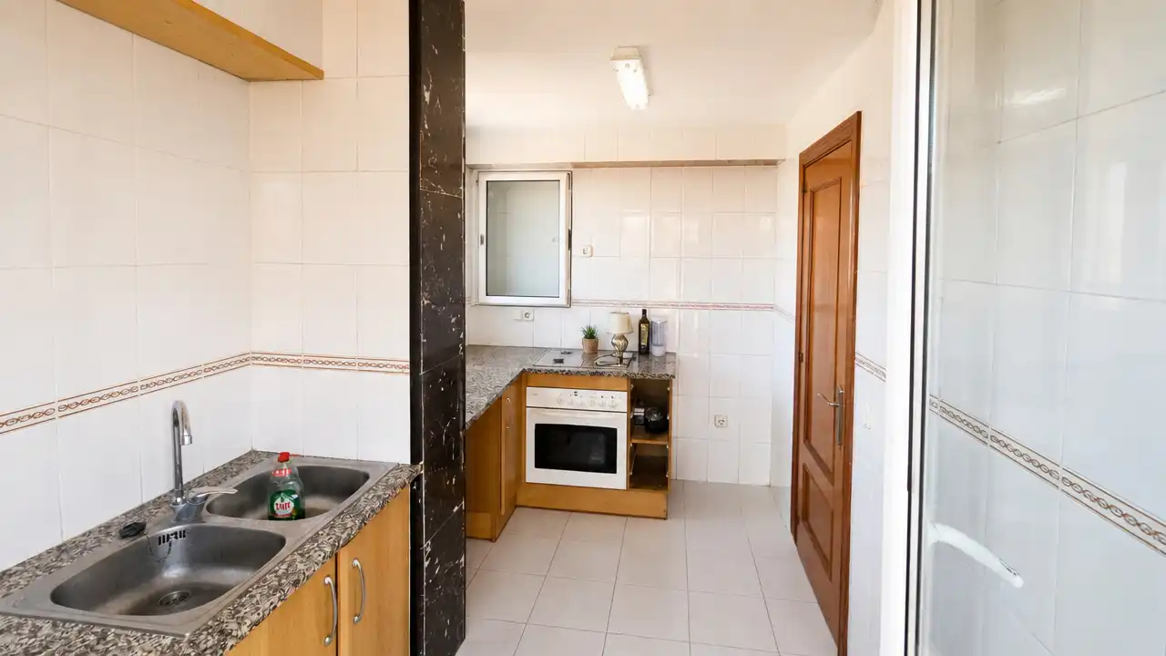 Kitchen of Attic for sale in Figueres  with Heating, Terrace and Balcony
