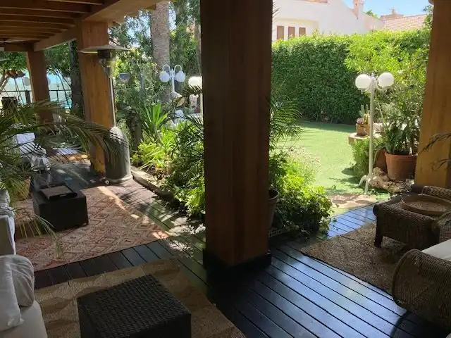 Terrassa de Casa o xalet en venda en Roquetas de Mar amb Aire condicionat, Calefacció i Jardí privat