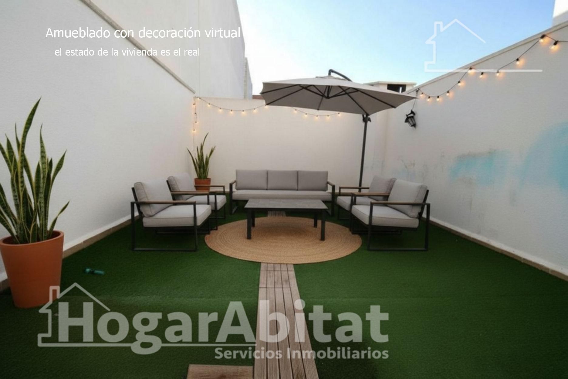 Terrassa de Pis en venda en Alginet amb Calefacció, Jardí privat i Terrassa