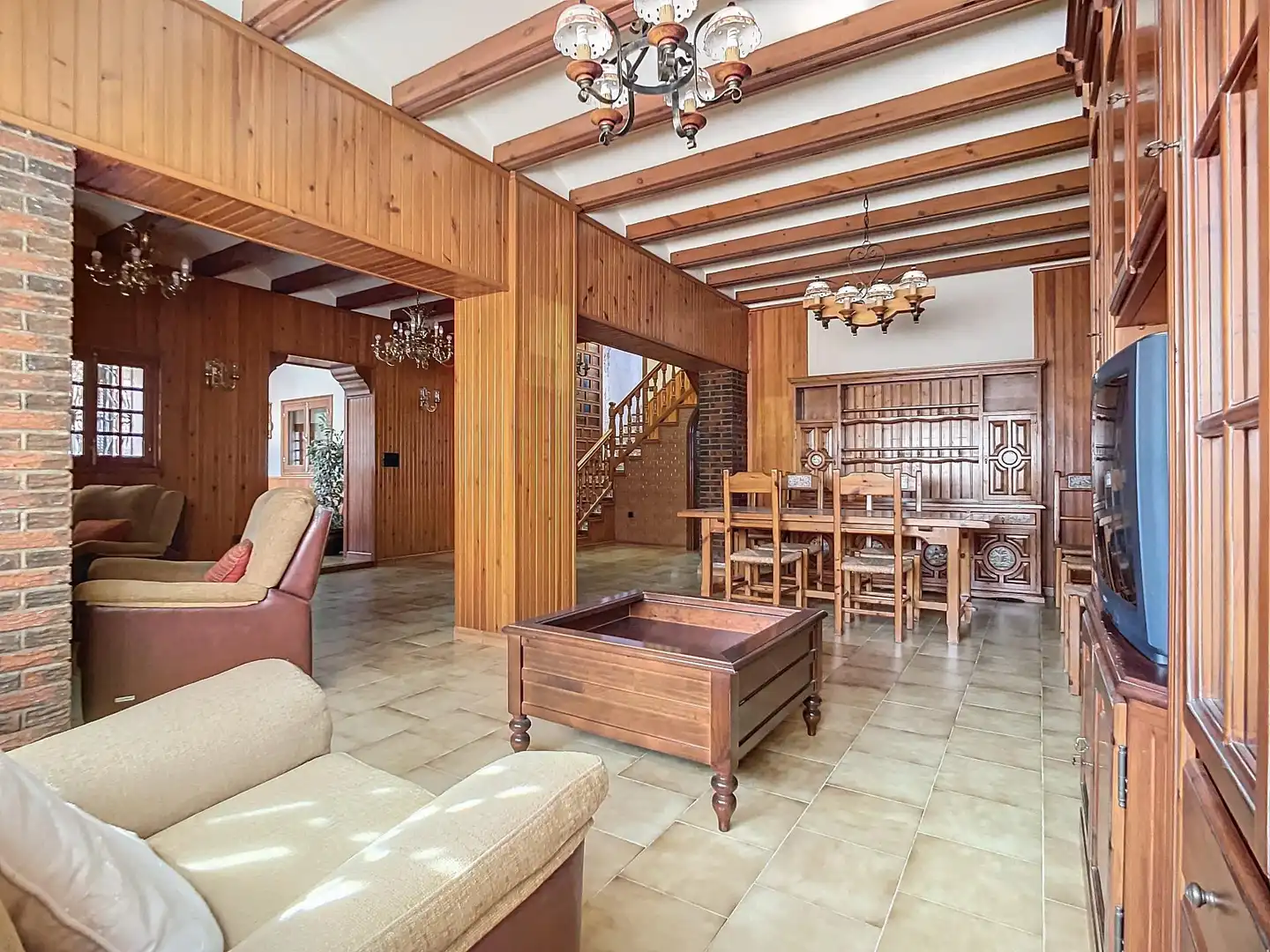 Sala de estar de Finca rústica en venta en Tibi con Jardín privado, Terraza y Trastero