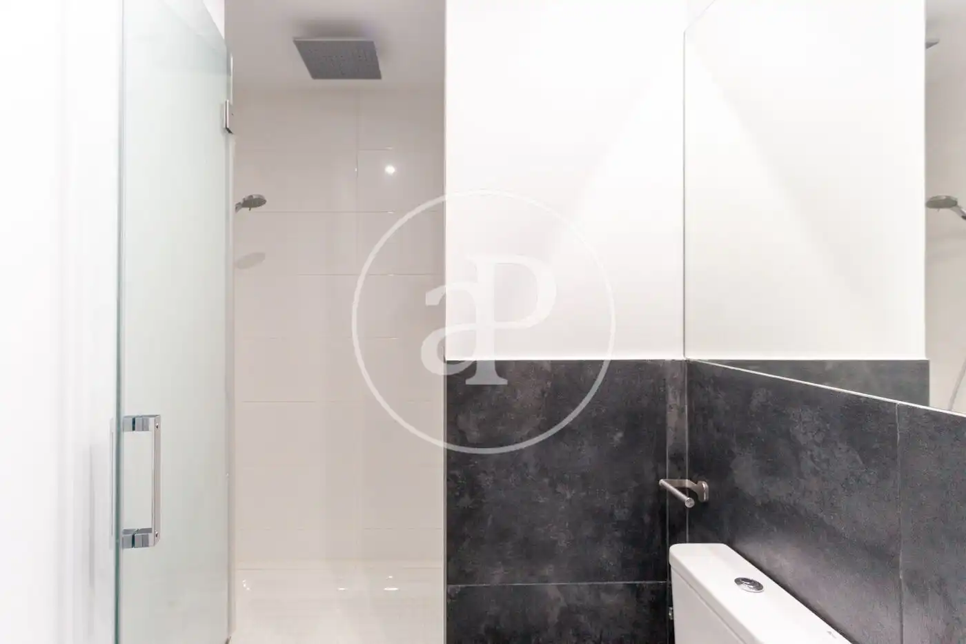 Badezimmer von Dachboden zur Miete in Madrid mit Klimaanlage, Heizung und Terrasse