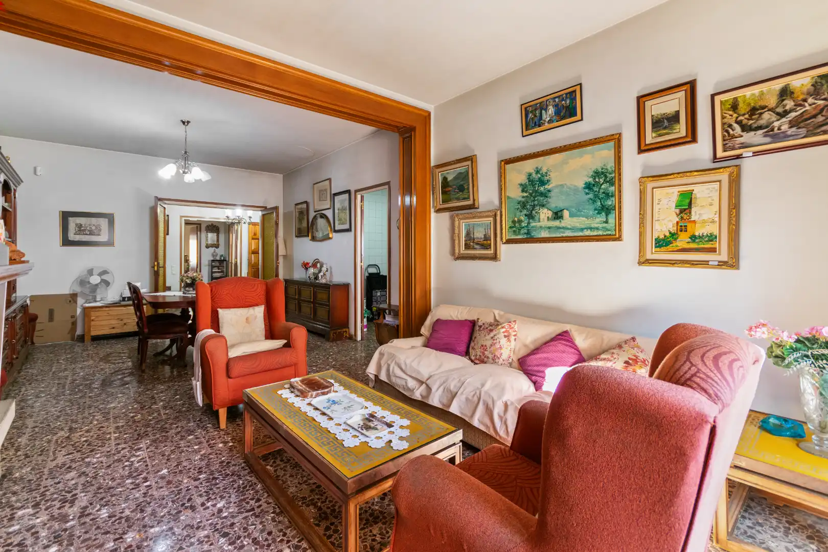 Sala de estar de Casa o chalet en venta en Badalona con Jardín privado, Terraza y Trastero