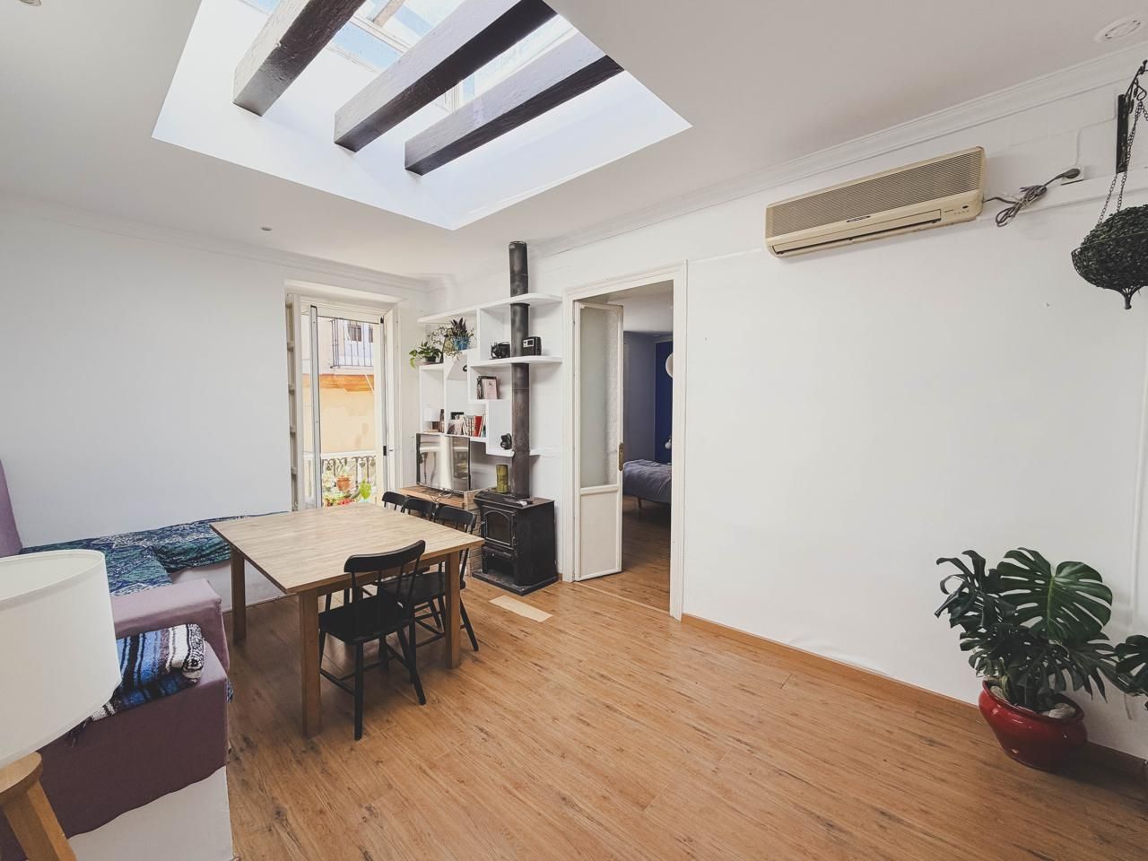 Dining room of Flat for sale in  Cádiz Capital  with Parquet flooring, Furnished and Balcony