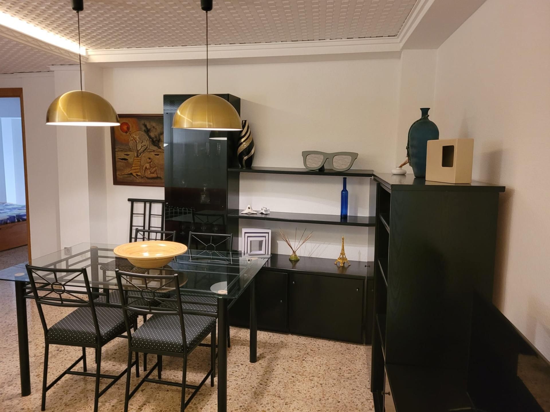 Dining room of Flat to rent in  Valencia Capital  with Air Conditioner, Heating and Terrace