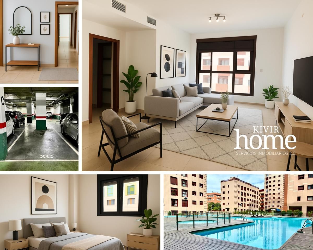 Exterior view of Flat for sale in  Sevilla Capital  with Air Conditioner, Private garden and Parquet flooring