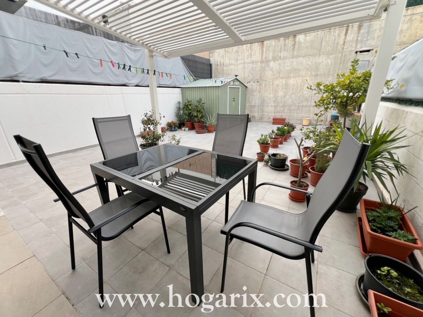 Terrace of Single-family semi-detached for sale in Algeciras  with Community pool