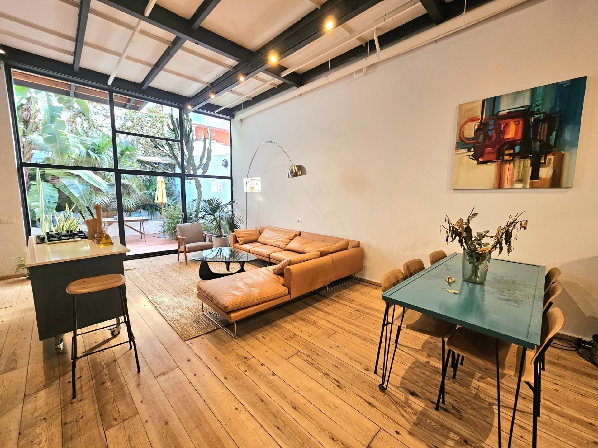 Living room of Duplex to rent in  Barcelona Capital  with Air Conditioner, Terrace and Balcony
