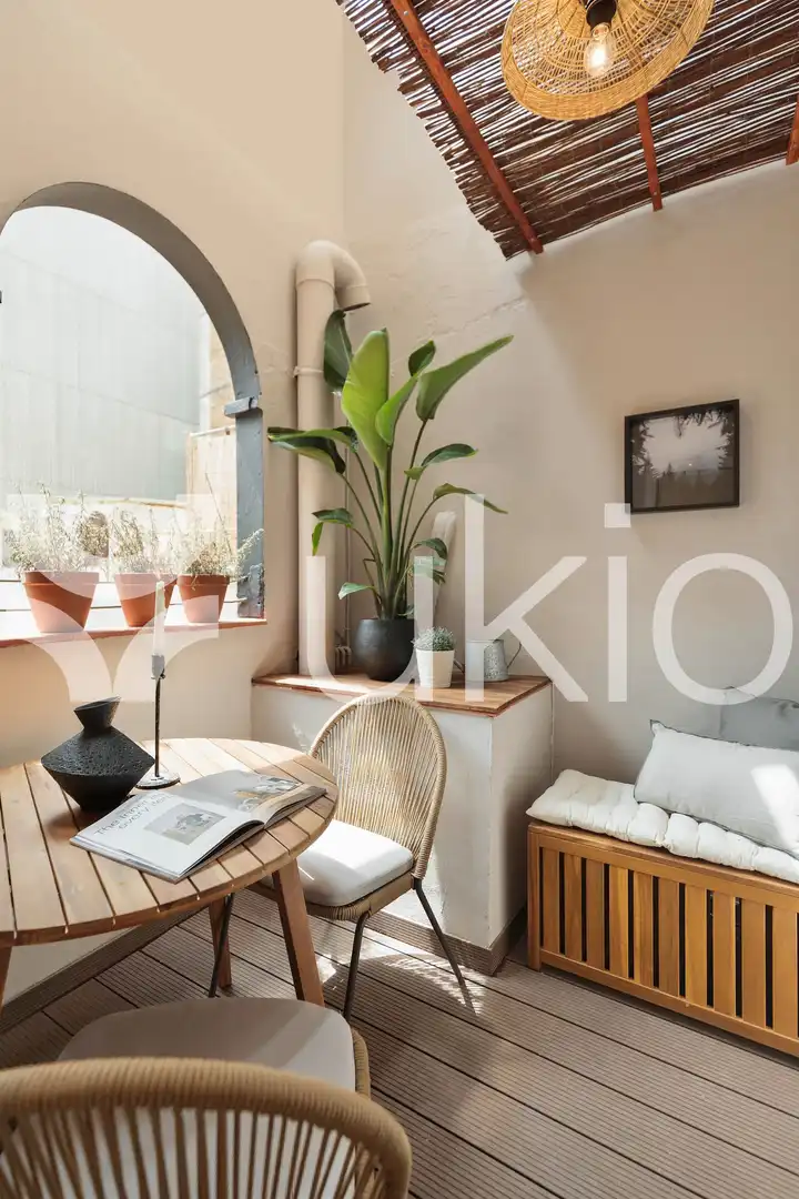 Terrassa de Apartament de lloguer en Barcelona amb Aire condicionat, Calefacció i Moblat