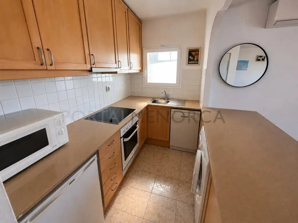 Cuina de Apartament en venda en Sant Lluís amb Aire condicionat, Terrassa i Balcó
