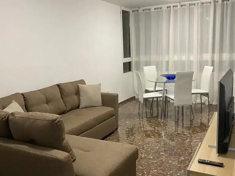 Sala de estar de Piso en venta en  Valencia Capital con Aire acondicionado y Balcón