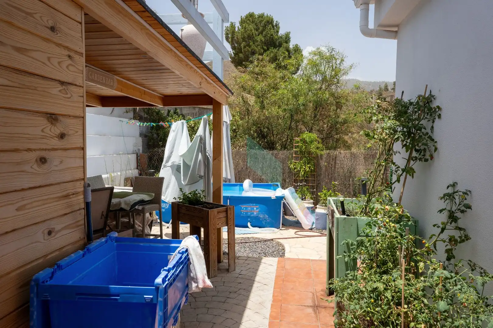 Terrassa de Casa o xalet en venda en San Miguel