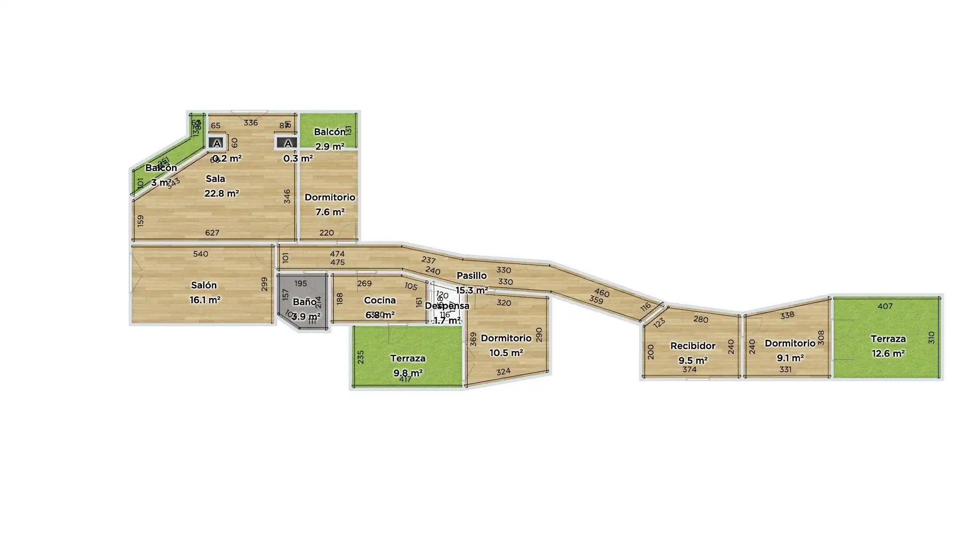 Piso en venta en Tauste con Terraza, Trastero y Amueblado