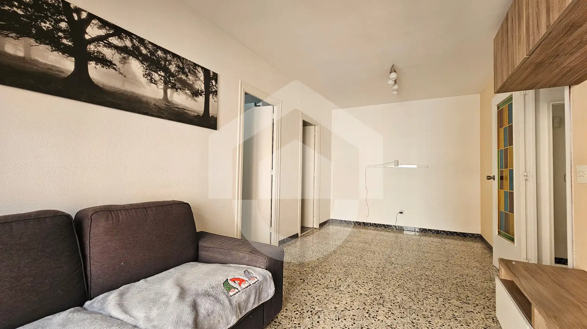 Living room of Flat for sale in  Barcelona Capital  with Air Conditioner and Balcony