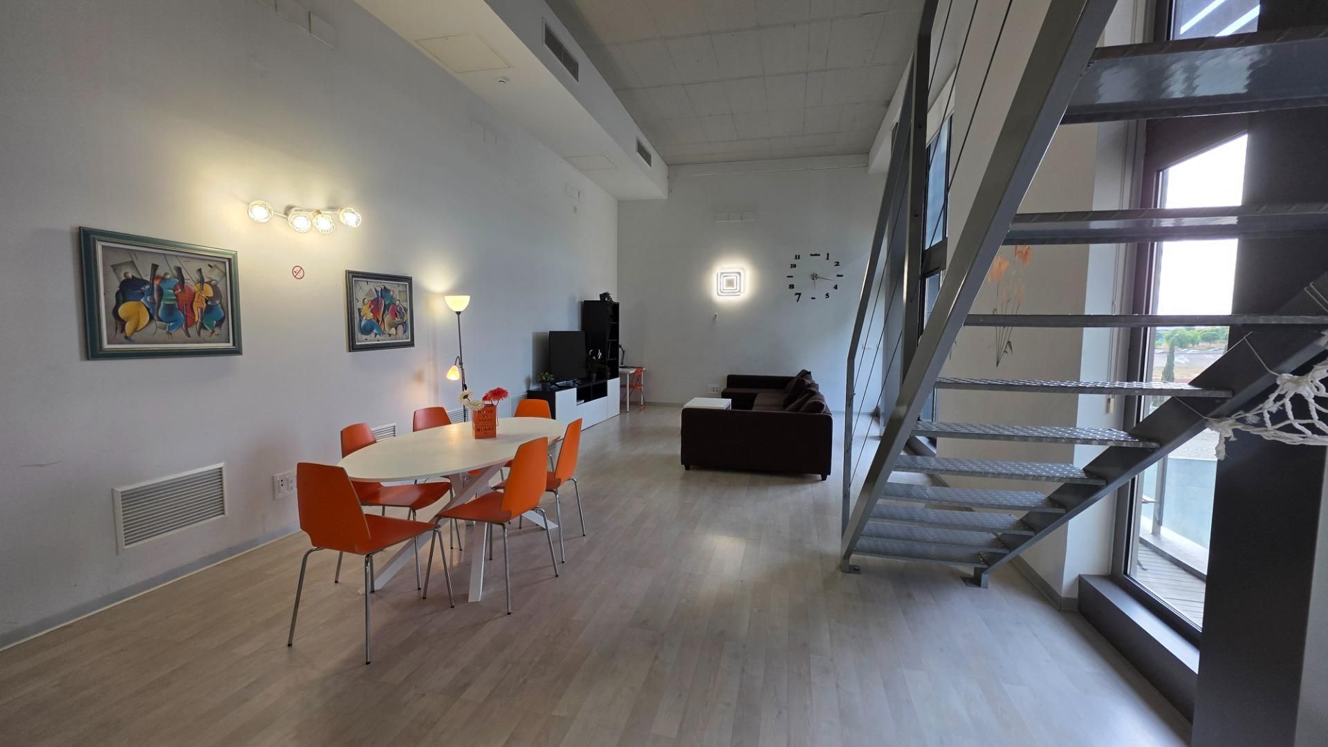Sala d'estar de Loft en venda en  Valencia Capital amb Aire condicionat, Jardí privat i Balcó