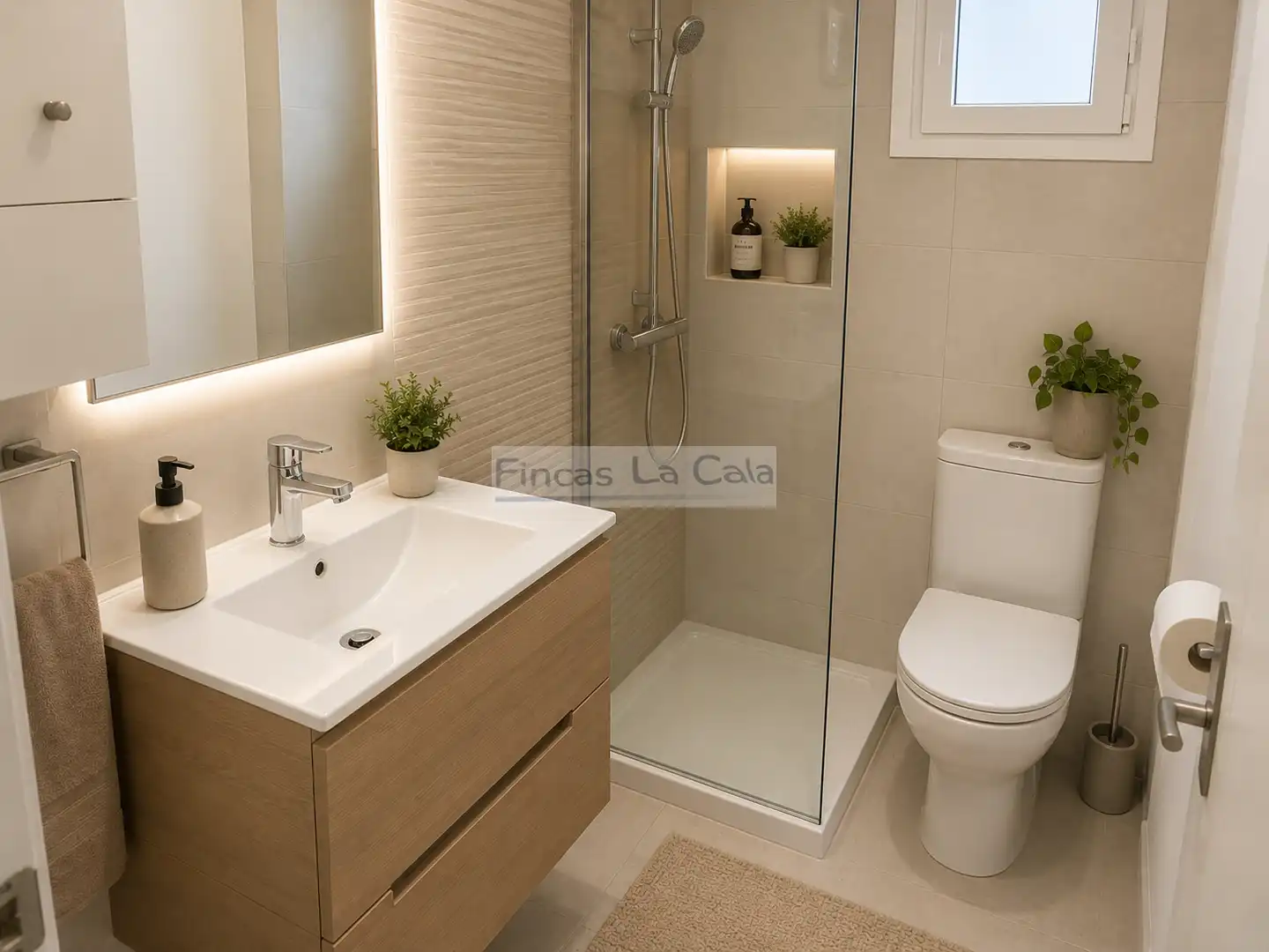 Badezimmer von Wohnung zum Verkauf in Finestrat mit Klimaanlage, Heizung und Terrasse