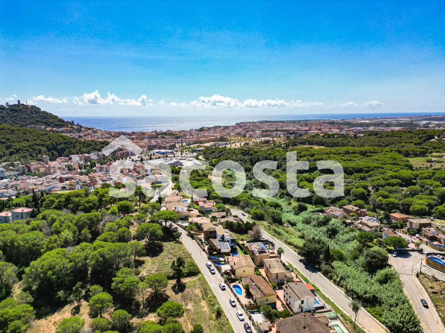 Vista exterior de Casa o xalet en venda en Blanes amb Aire condicionat, Jardí privat i Terrassa