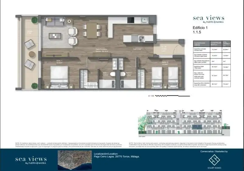 Apartamento en venta en Torrox con Calefacción, Jardín privado y Terraza