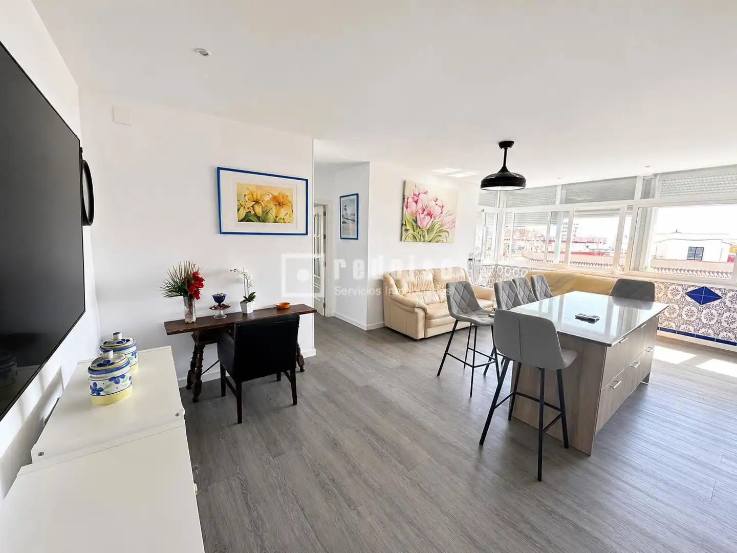 Living room of Flat for rent in Torremolinos  with Air Conditioner and Furnished