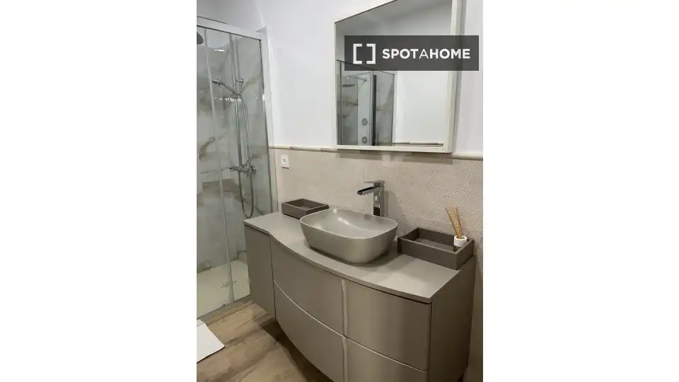 Baño de Apartamento para compartir en Sevilla con Aire acondicionado, Terraza y Amueblado