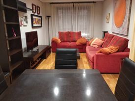 Living room of Apartment for sale in Cuenca Capital  with Heating, Parquet flooring and Terrace