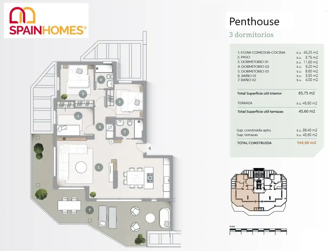 Apartamento con terraza en venta en Marisol Park - Ortembach - Los Almendros, imagen 14