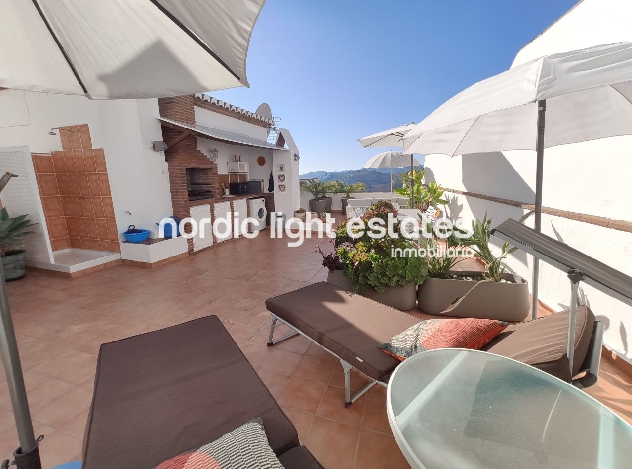 Terrace of Flat to rent in Frigiliana  with Air Conditioner, Terrace and Storage room