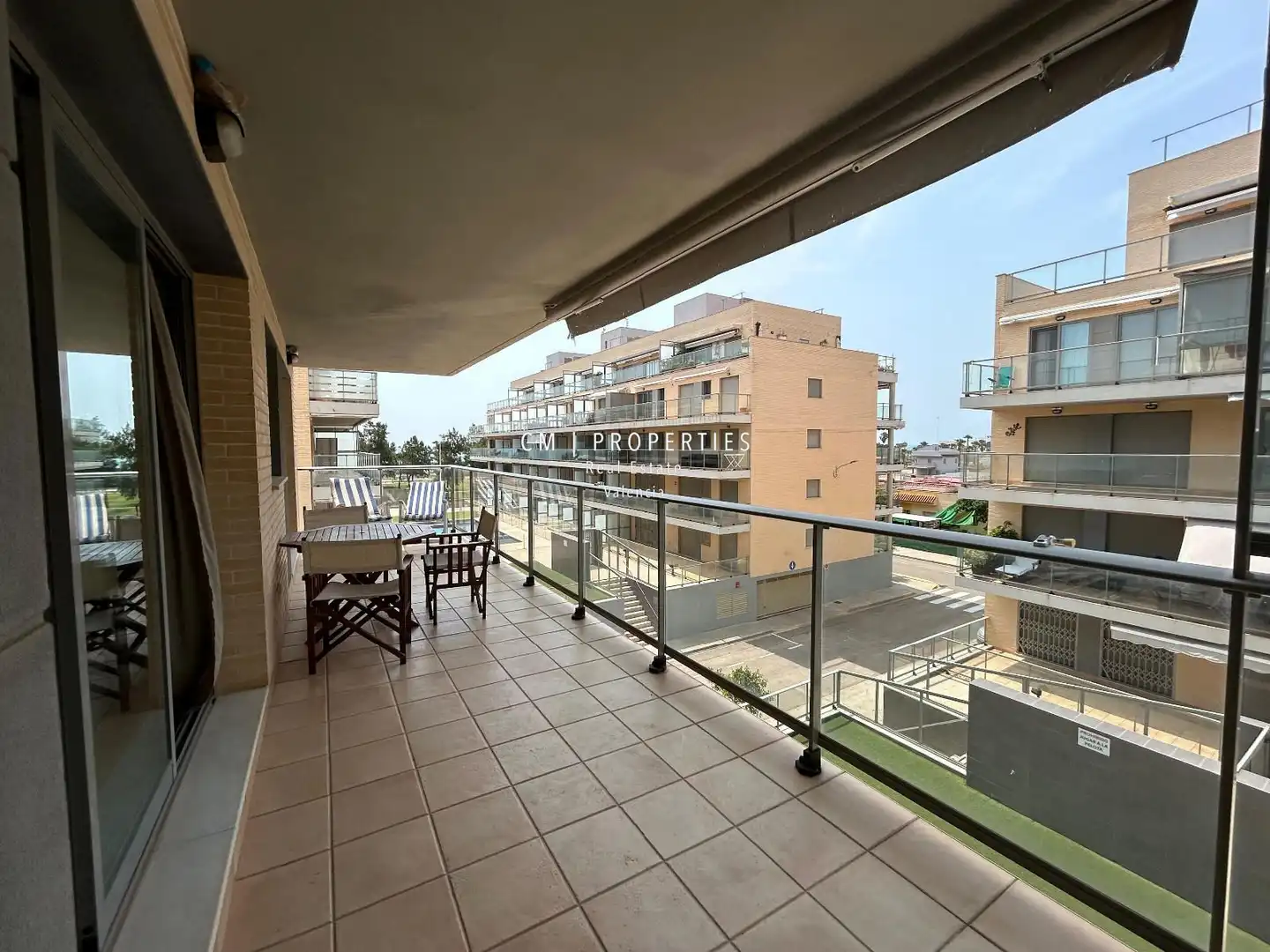 Terrasse von Wohnungen zur Miete in Moncofa mit Klimaanlage, Heizung und Terrasse