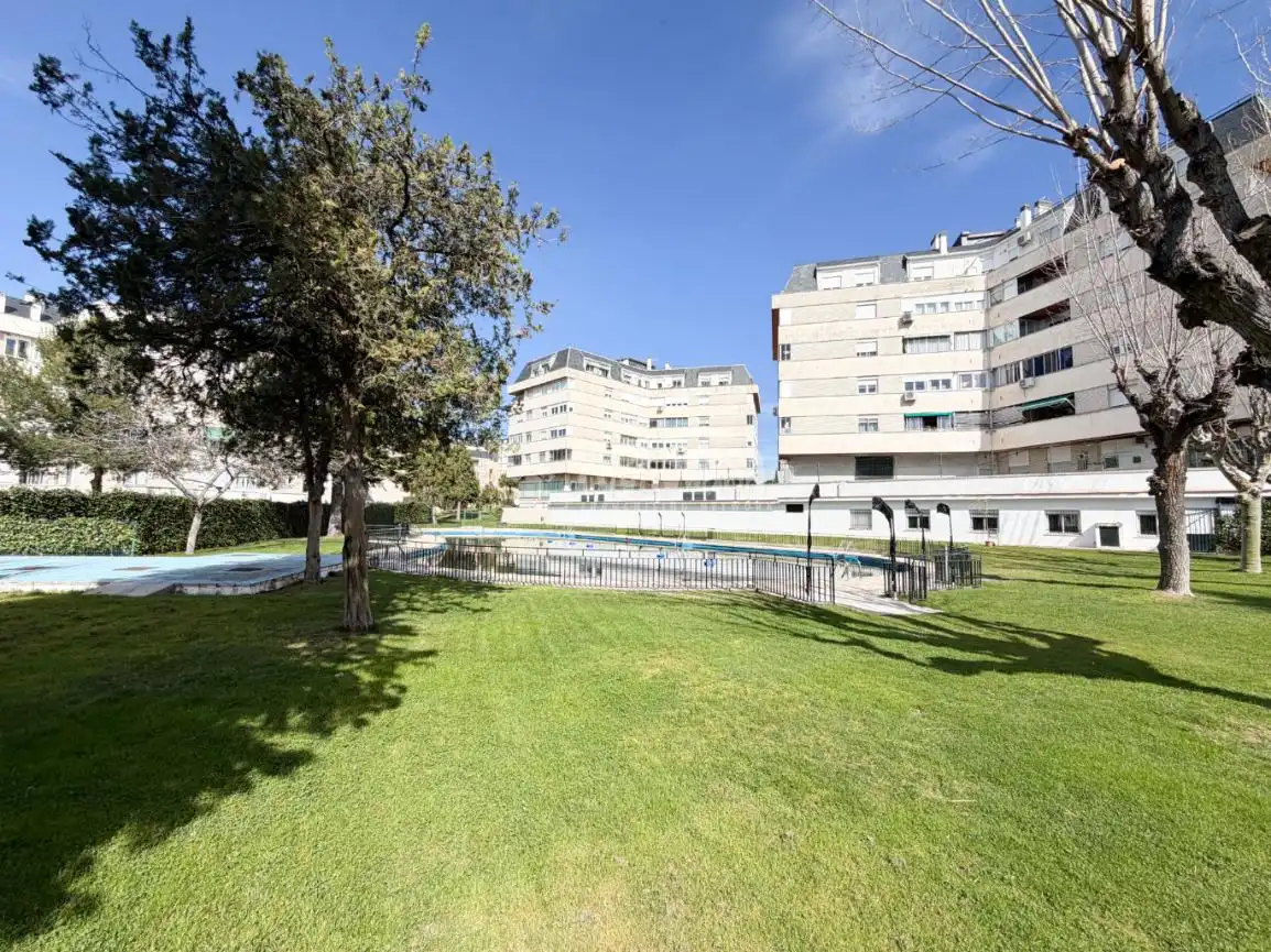 Exterior view of Flat for sale in Collado Villalba  with Air Conditioner, Heating and Parquet flooring