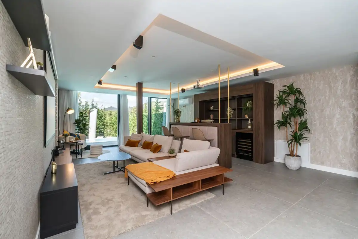 Living room of Houses for sale in Mijas  with Air Conditioner, Heating and Private garden