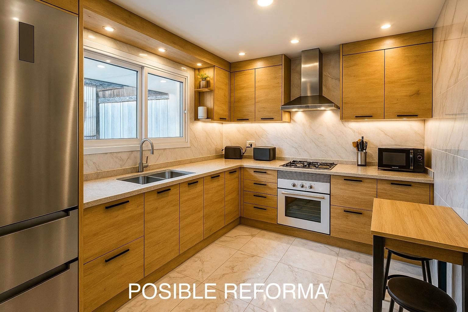 Cocina de Ático en venta en Santa Coloma de Gramenet con Aire acondicionado, Terraza y Amueblado