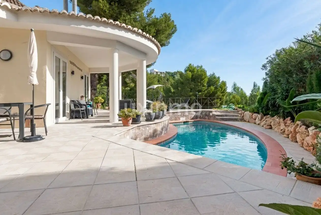 Vista exterior de Casa o chalet en venta en Altea con Aire acondicionado, Calefacción y Jardín privado