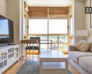 Living room of Flat to rent in  Madrid Capital  with Air Conditioner, Heating and Furnished