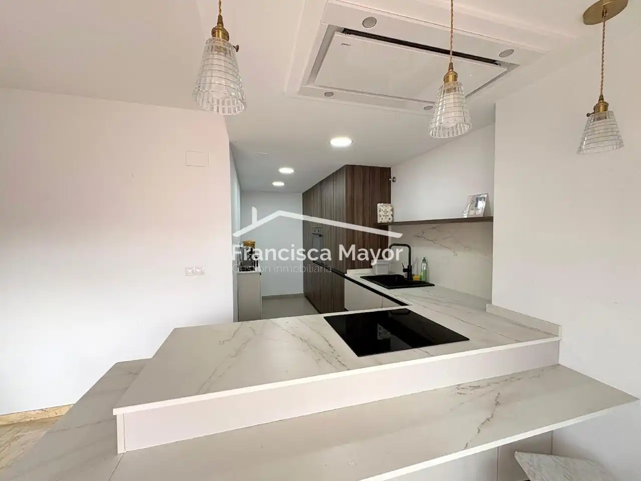 Cuina de Dúplex en venda en Valencia amb Aire condicionat i Terrassa