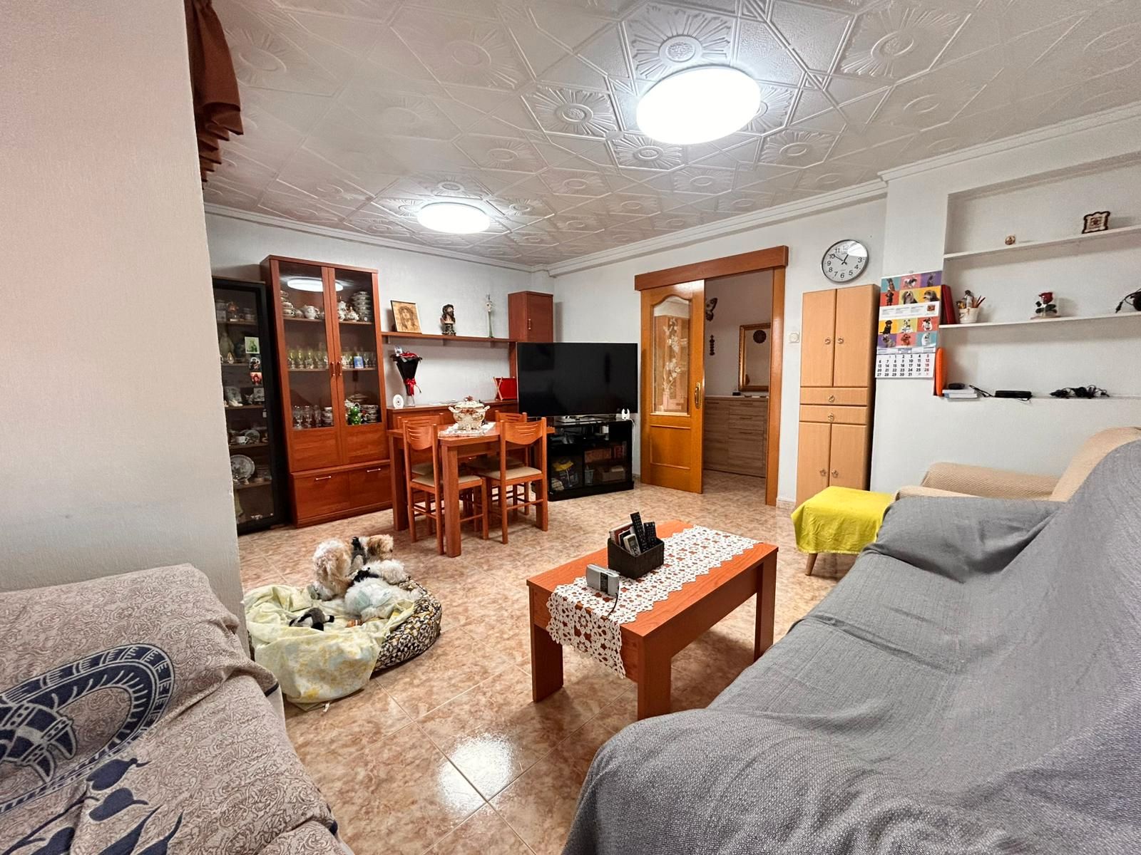 Living room of Flat for sale in Alicante / Alacant  with Air Conditioner, Heating and Furnished
