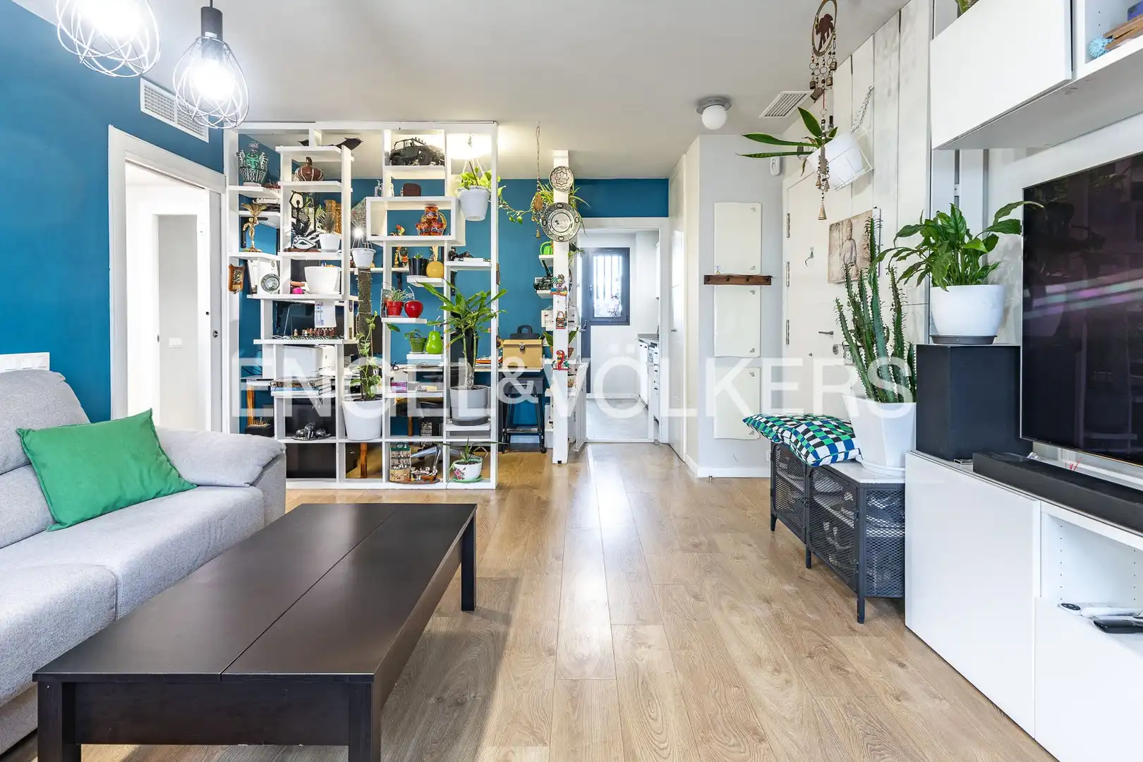 Sala de estar de Ático en venta en Sant Adrià de Besòs con Aire acondicionado, Calefacción y Parquet