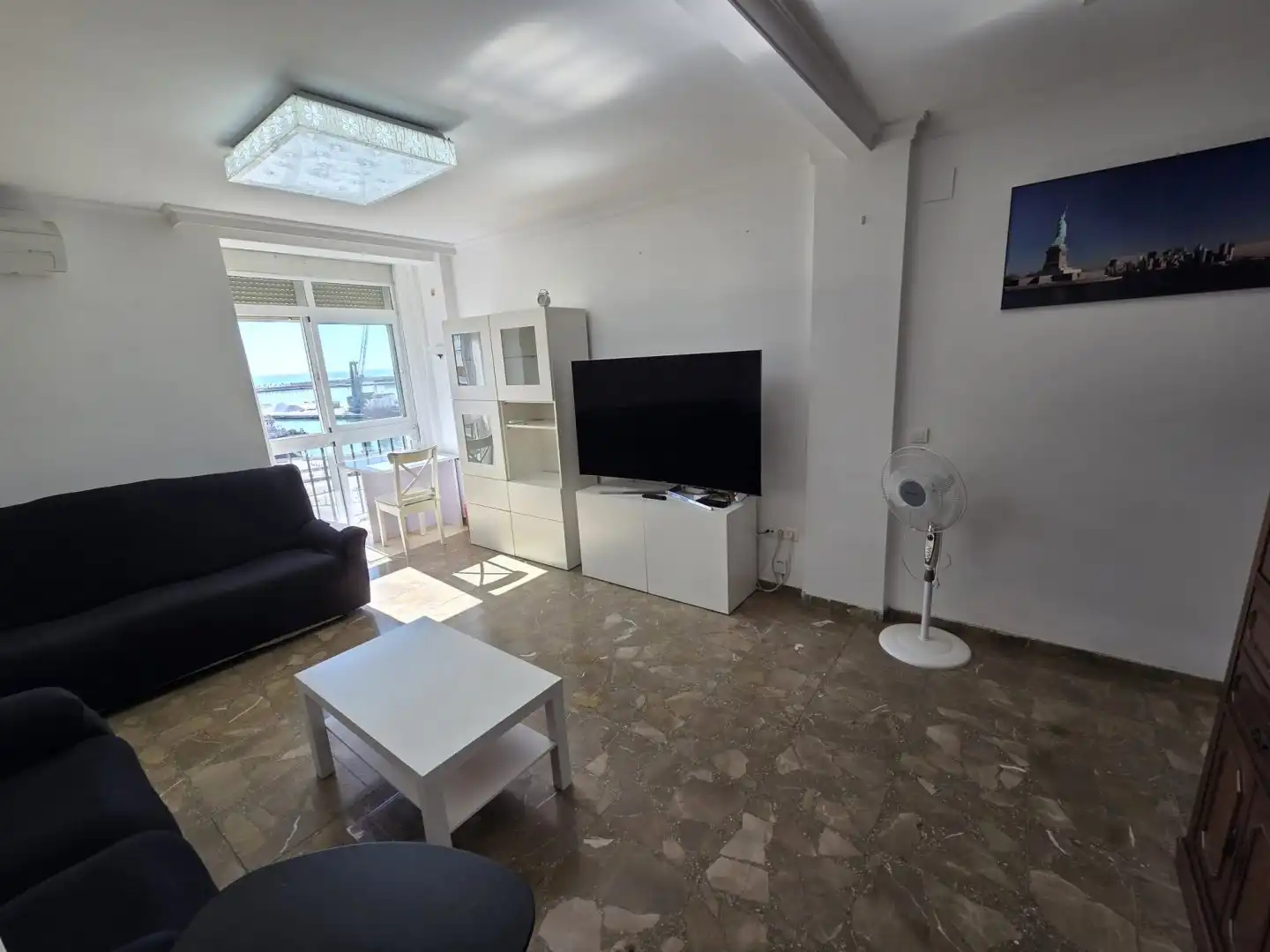 Sala de estar de Piso de alquiler en Málaga con Aire acondicionado y Amueblado