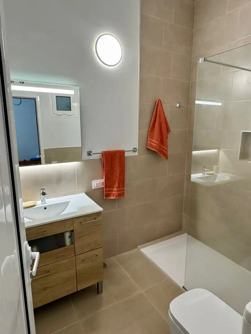 Baño de Ático de alquiler en Firgas con Aire acondicionado, Terraza y Amueblado