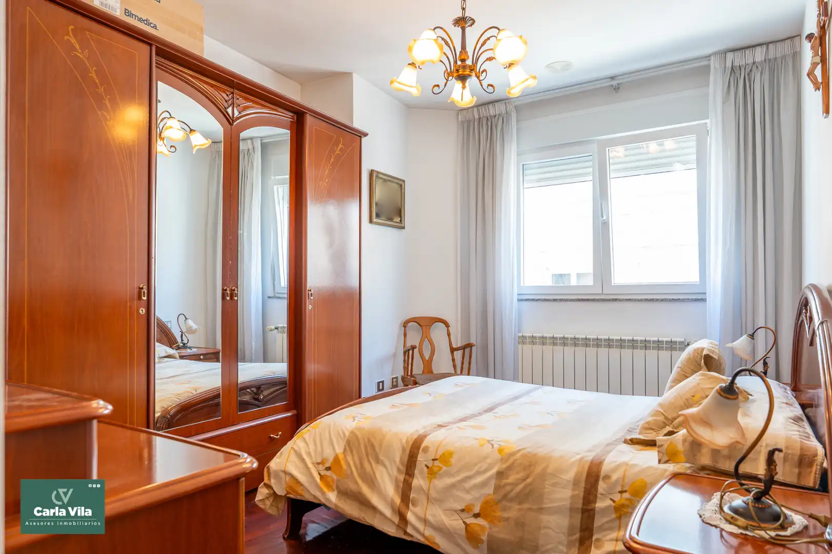 Bedroom of Apartments for sale in Lugo  with Heating, Parquet flooring and Storage room