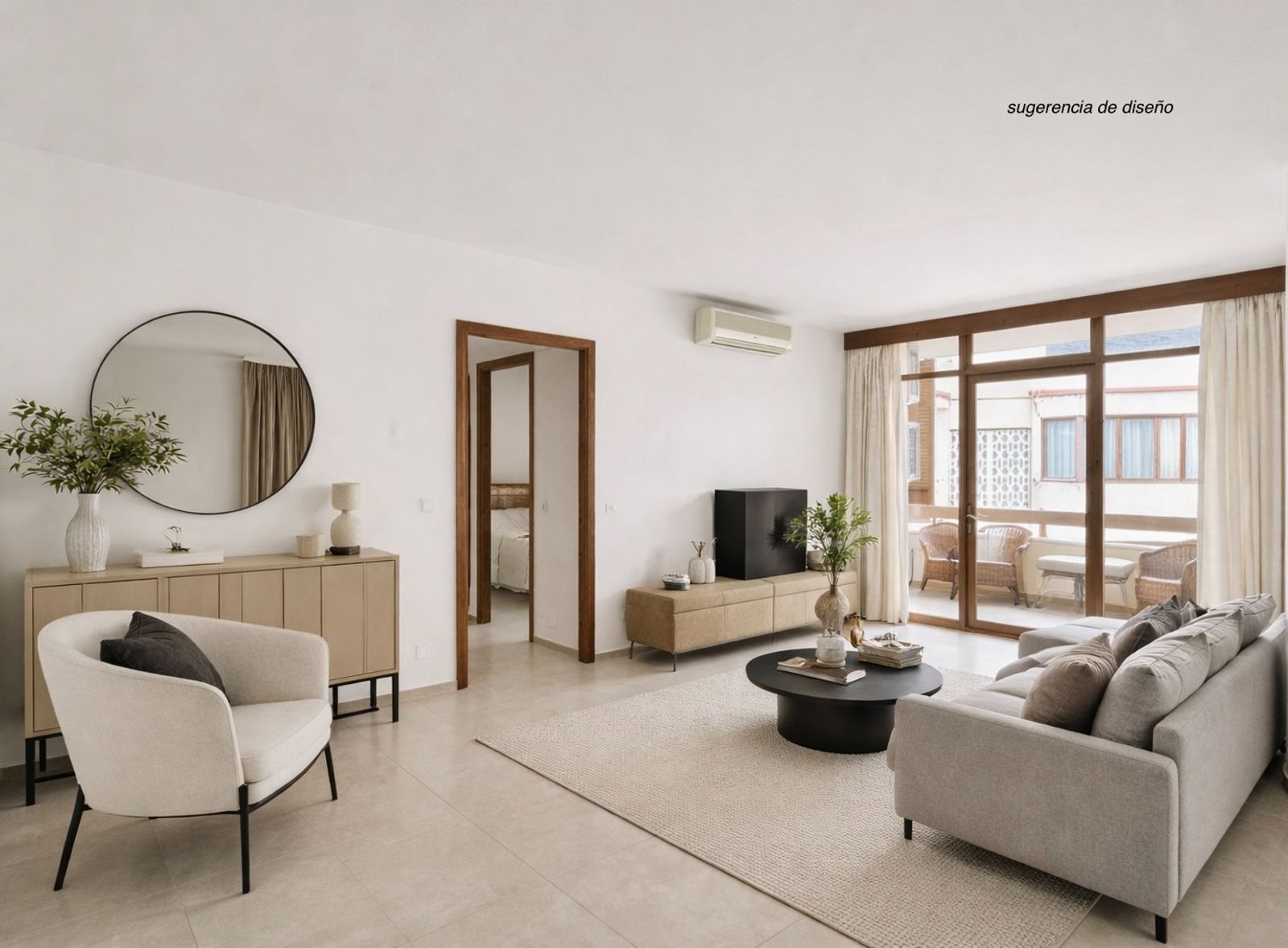 Living room of Apartments for sale in Pollença  with Heating, Terrace and Furnished