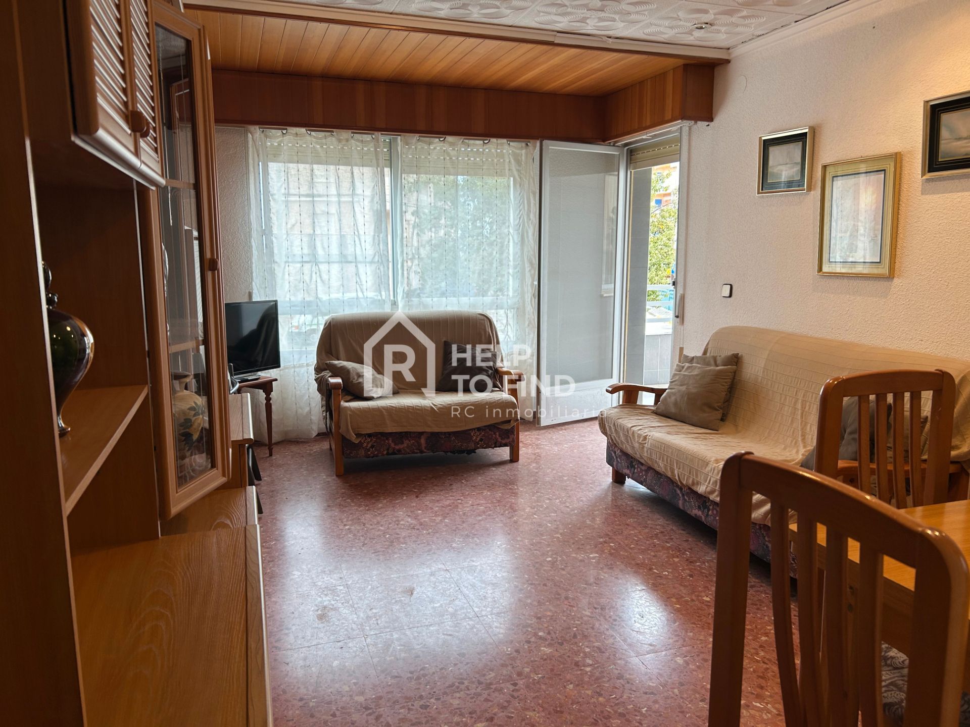 Living room of Apartment for sale in Bellreguard  with Air Conditioner, Furnished and Oven