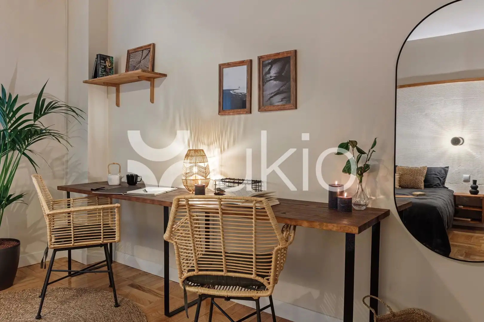 Bedroom of Apartments for rent in Madrid  with Air Conditioner, Terrace and Furnished
