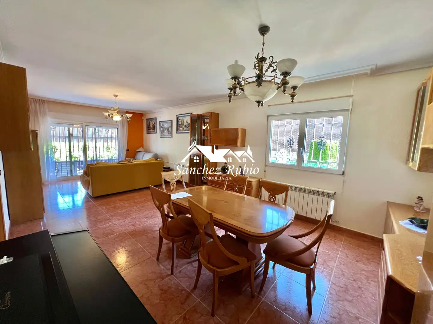 Dining room of Houses for sale in Galapagar  with Heating, Private garden and Parquet flooring