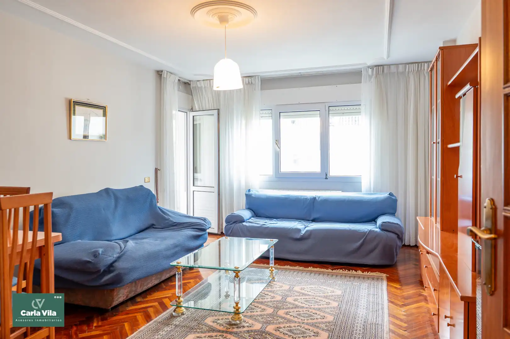 Living room of Flat for sale in Lugo  with Heating, Parquet flooring and Storage room