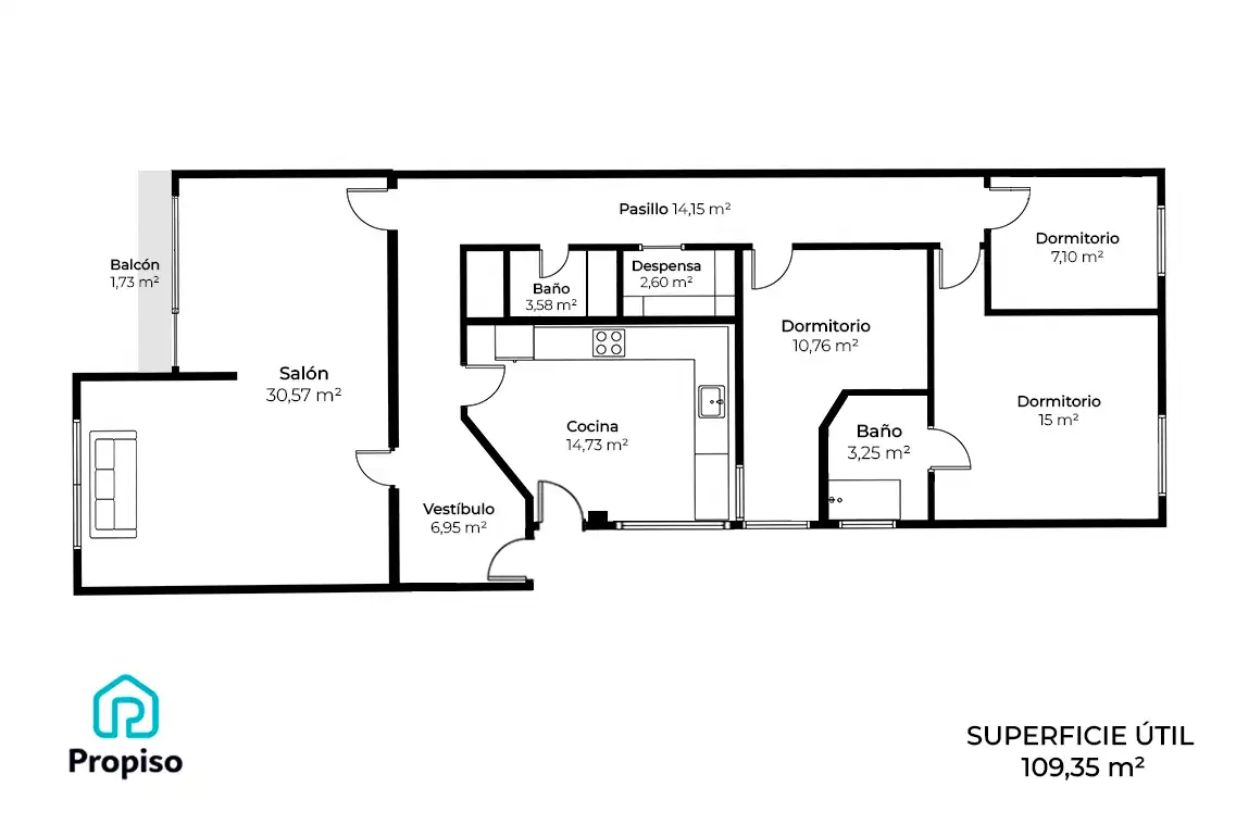 Flat with lift for sale in calle corona de aragón nº 18-20, zaragoza, imagen 3