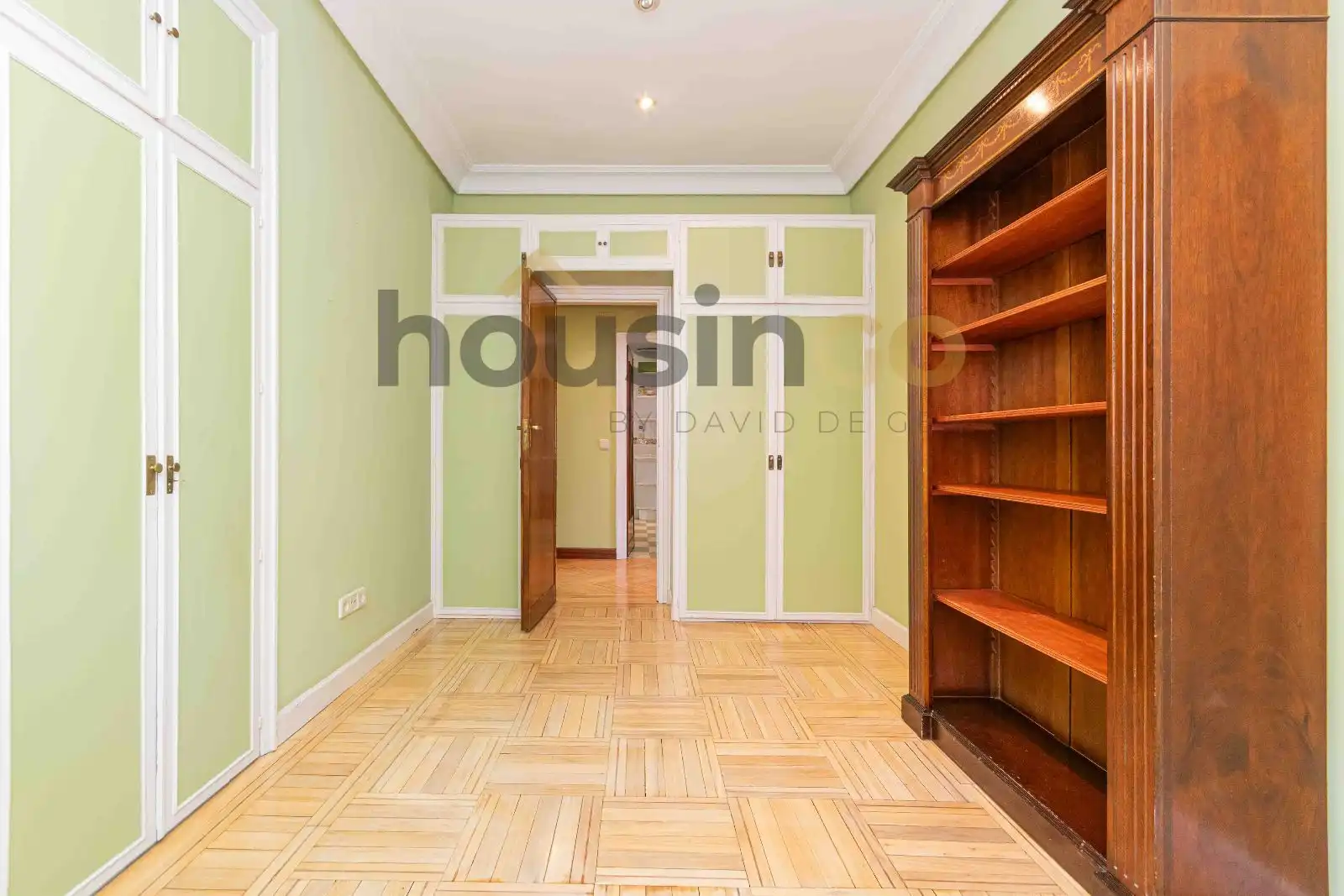 Schlafzimmer von Wohnung zur Miete in Madrid mit Heizung und Terrasse