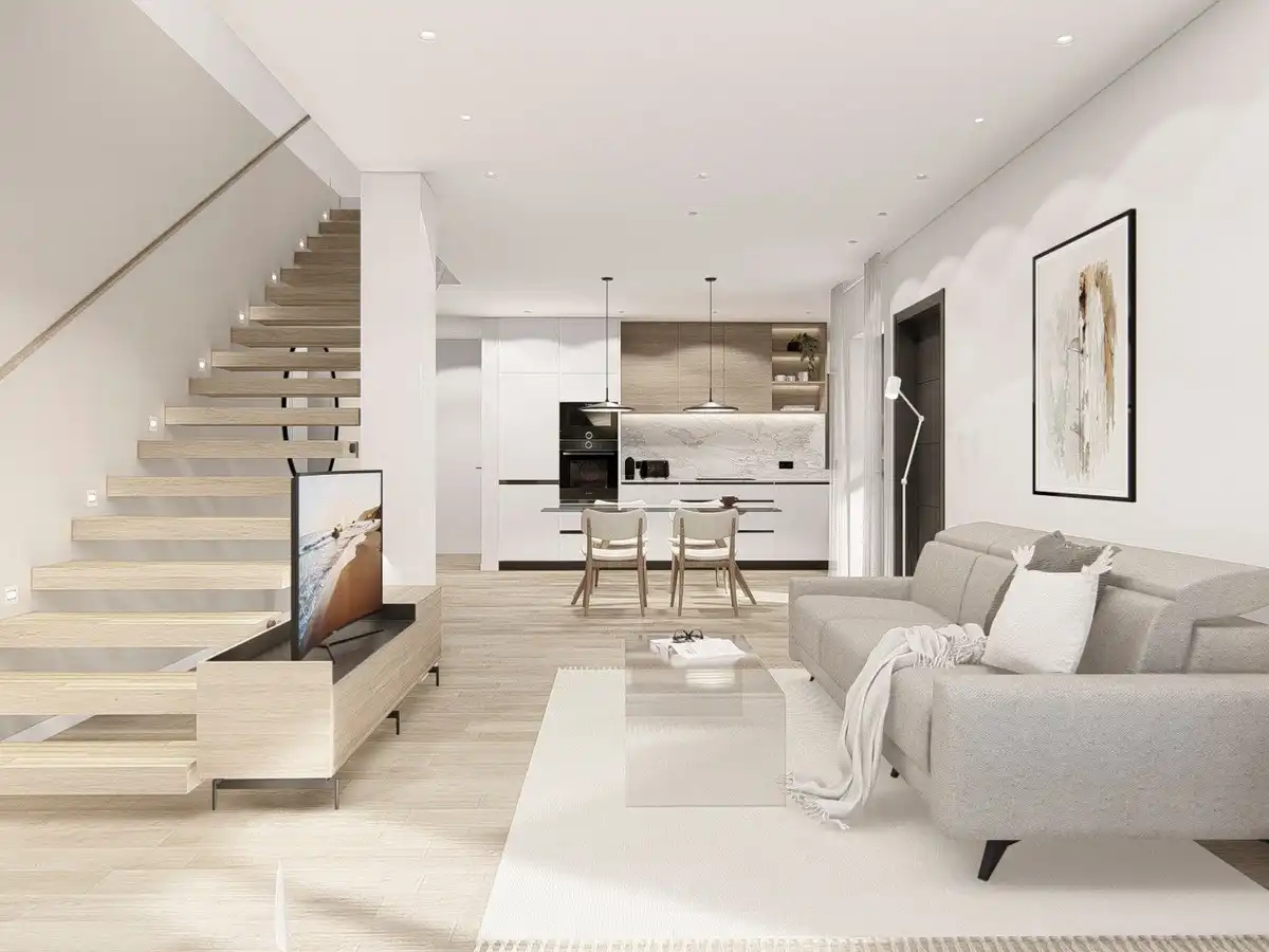 Sala de estar de Casa o chalet en venta en San Pedro del Pinatar con Jardín privado y Piscina