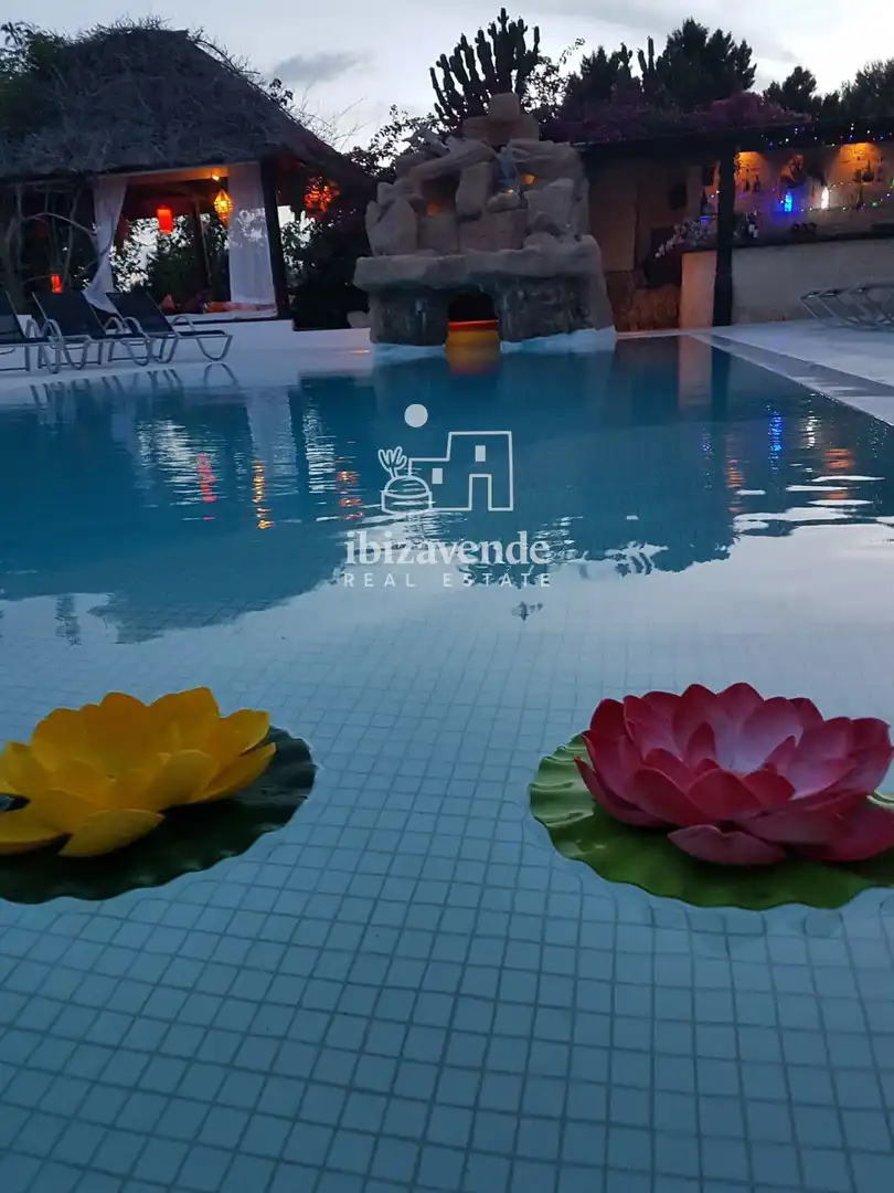 Swimming pool of Houses for sale in Santa Eulària des Riu  with Air Conditioner, Private garden and Terrace